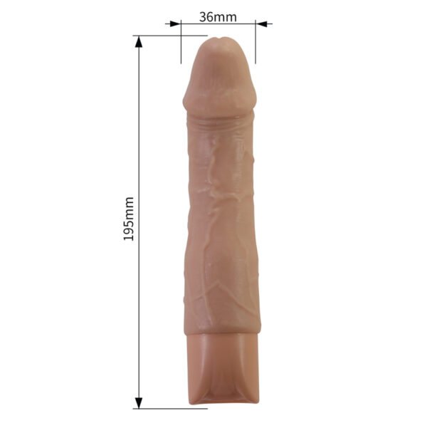 7.7" TPE Vibrating Dildo - Jermaine