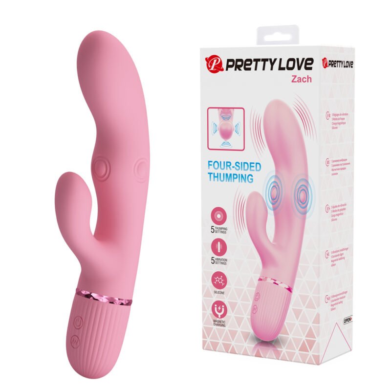 BW-500106 Prettylove Four-Sided Thumping Rabbit Vibrator BW-500106