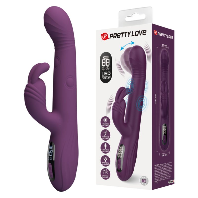 BW-500112 Prettylove Four Sided Thumping Rabbit Vibrator BW-500112