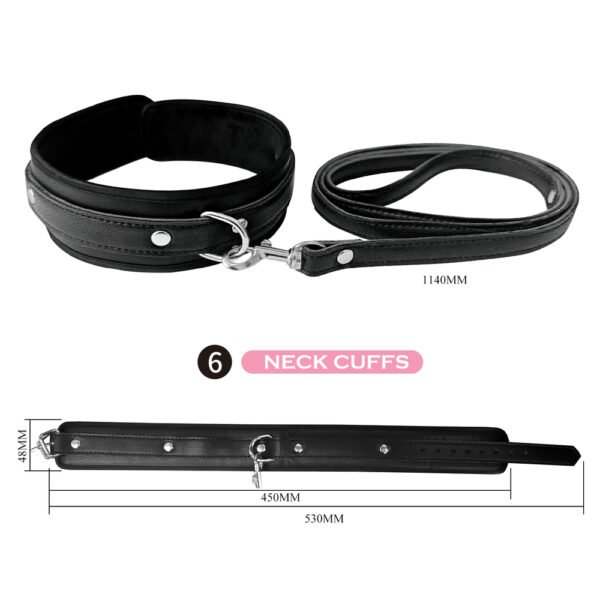 8pcs Leather Bondage Kits SM-BL005H