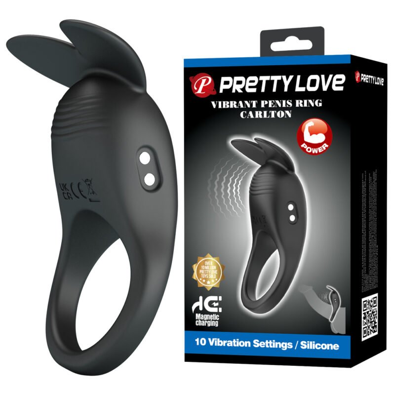 Prettylove Vibrating Bunny Cock Ring BI-210220