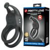 Prettylove Vibrating Antenna Cock Ring BI-210222 Sex Power Ring