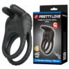 Prettylove Dual Cock Ring Hemmed in X BI-210339 Silicone Penis Ring