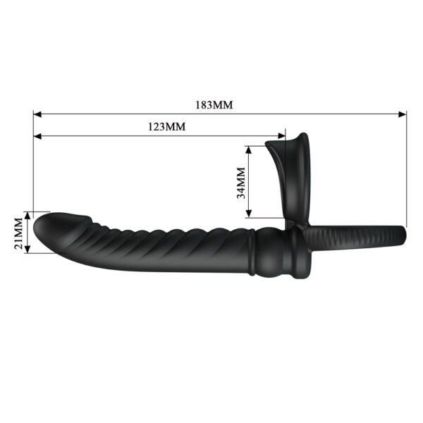 Vibrating Anal Plug Cock Ring