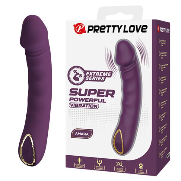 Prettylove Textured Dildo G-Spot Vibe BP-W00007-2 Vibrating Dildo