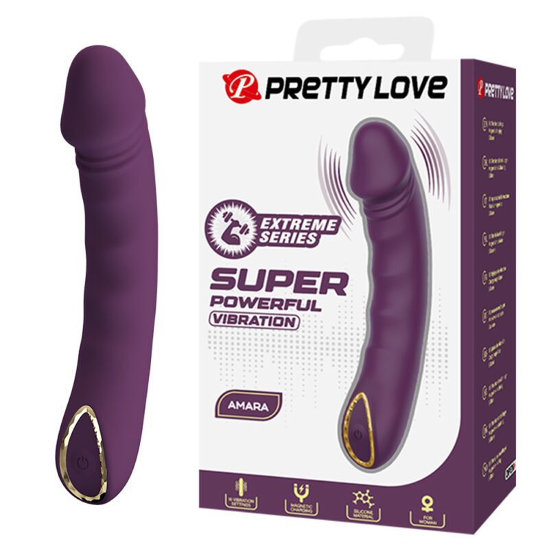Prettylove Textured Dildo G-Spot Vibe BP-W00007-2 Vibrating Dildo