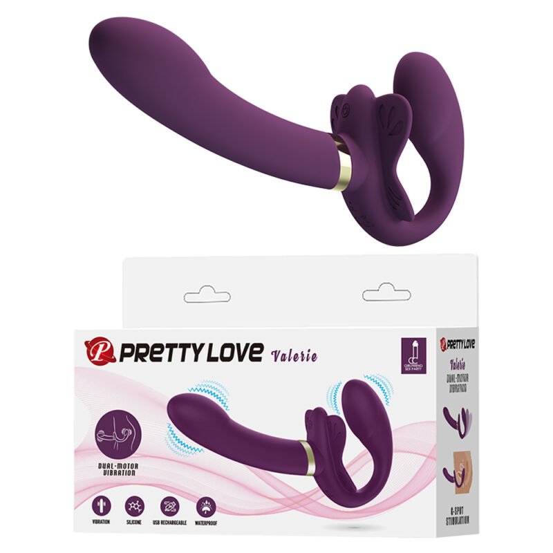 Prettylove Butterfly Strap On Dildo Vibrator BW-022061-1