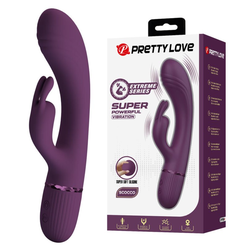 Prettylove Soft Silicone Jack Rabbit BW-500060-2 Jack Vibrator