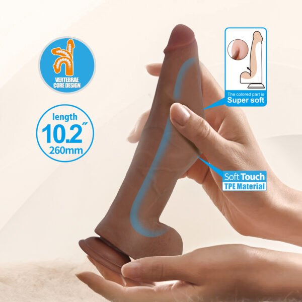 10.2" Sliding Skin Realistic Dildo