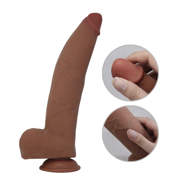 10.2" Sliding Skin Realistic Dildo
