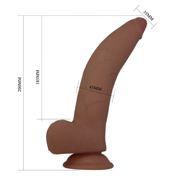 7.9" Sliding Skin Realistic Dildo